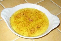 Crème brûlée BIO au safran du Gâtinais